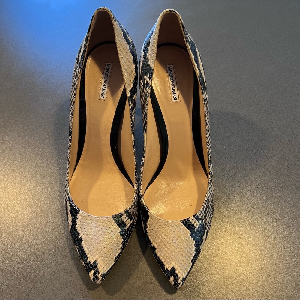 Emporia Armani Snakeskin Heels